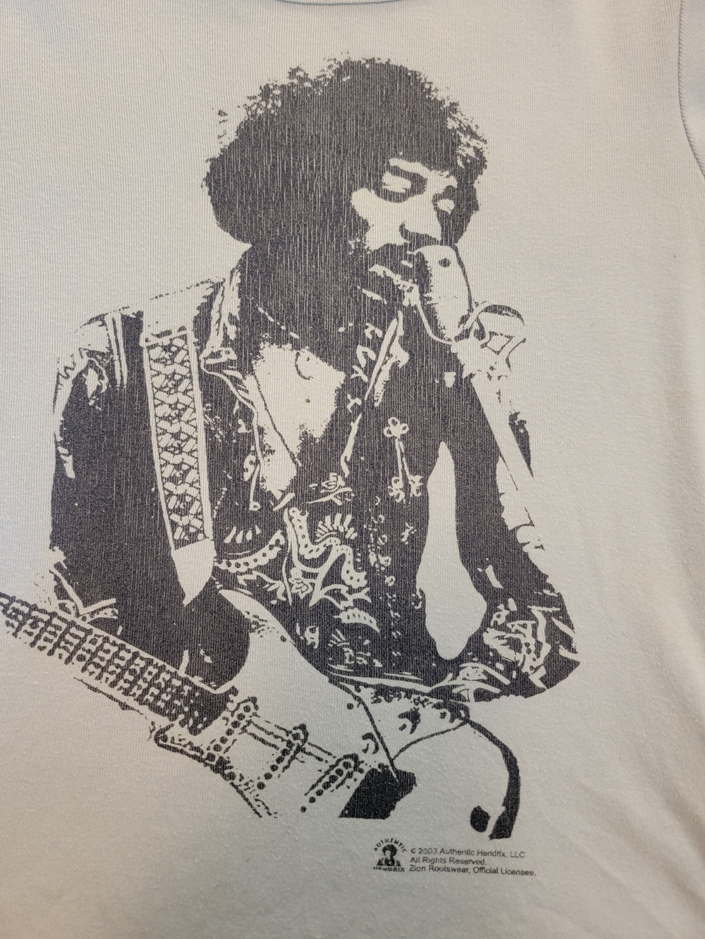 Jimi Hendrix Zion Rootswear Light Blue Graphic Tee